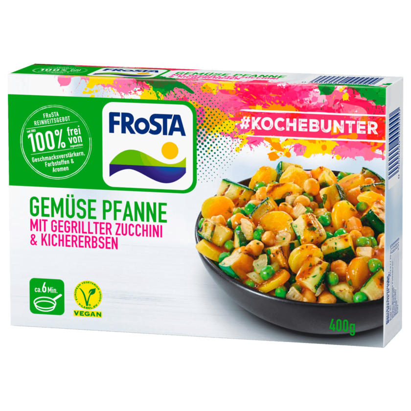Frosta Gemüsepfanne Zucchini & Kichererbsen vegan 400g